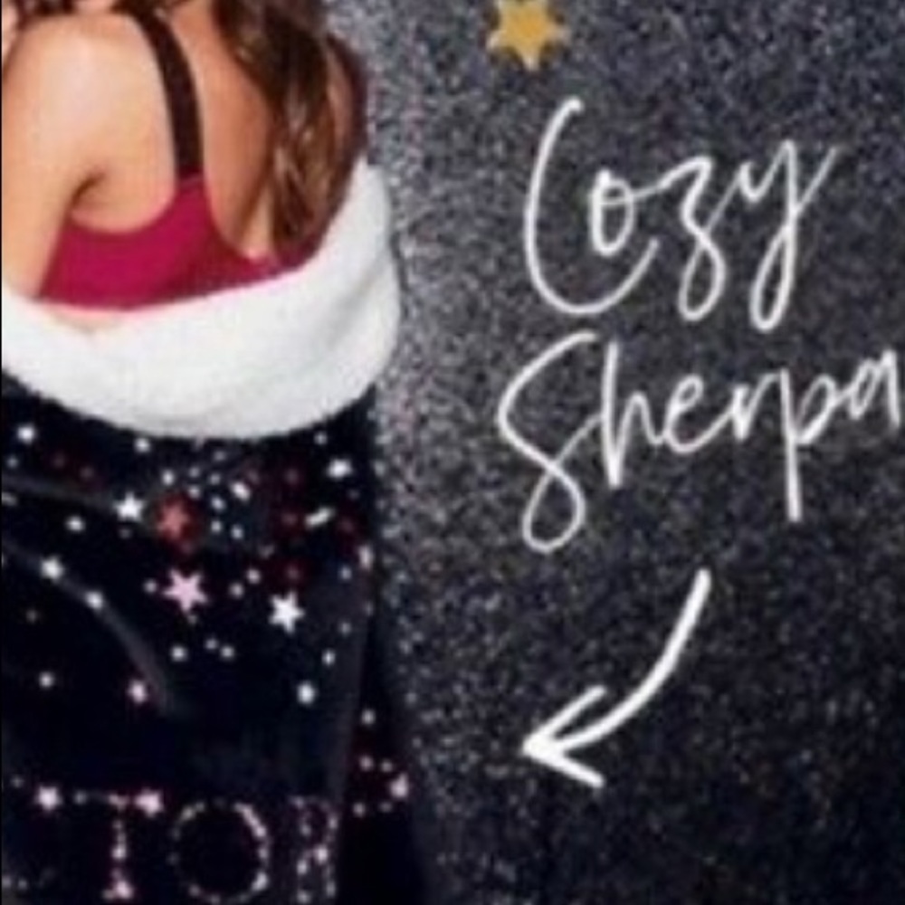 Victoria’s Secret Galaxy Star Sherpa Blanket